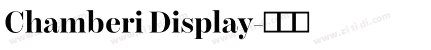 Chamberi Display字体转换